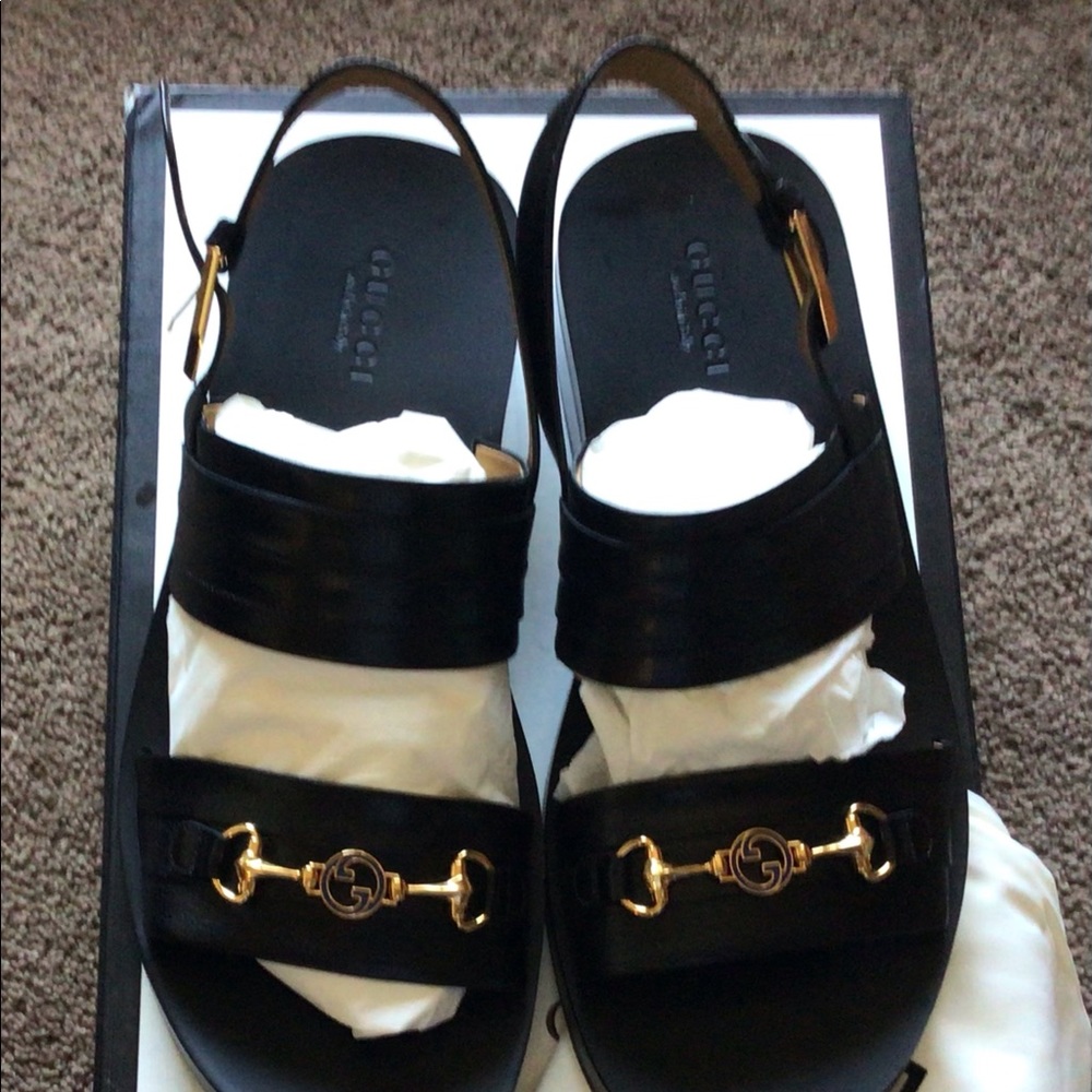Authentic Gucci Men’s Sandals 9 1/2 Made in Italy